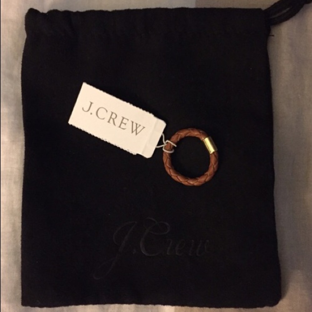 J.Crew Brown & Gold braided ring